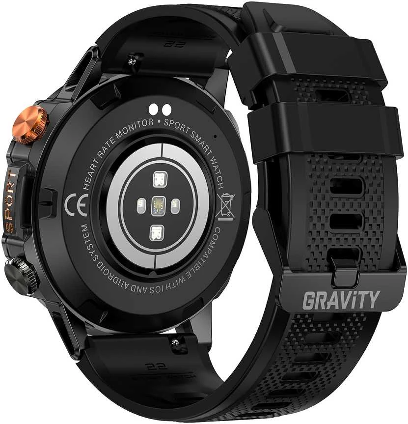 GRAVITY GT20-5 MEN S Išmanusis laikrodis - AMOLED, ADDITIONAL BELT (sg024e)