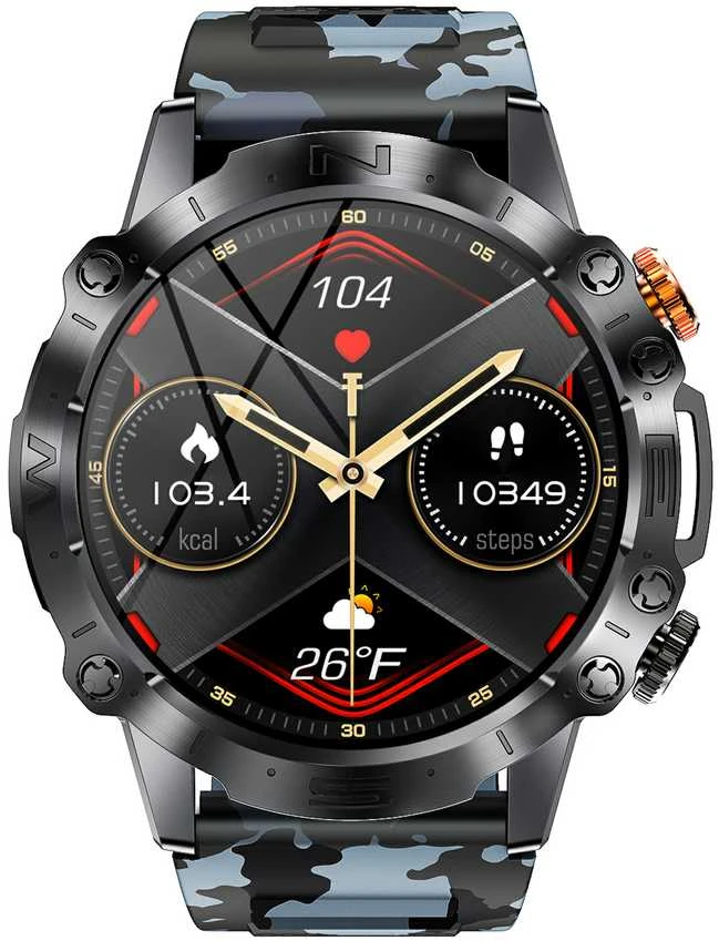 GRAVITY GT20-5 MEN S Išmanusis laikrodis - AMOLED, ADDITIONAL BELT (sg024e)