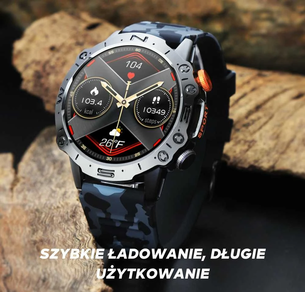 GRAVITY GT20-5 MEN S Išmanusis laikrodis - AMOLED, ADDITIONAL BELT (sg024e)