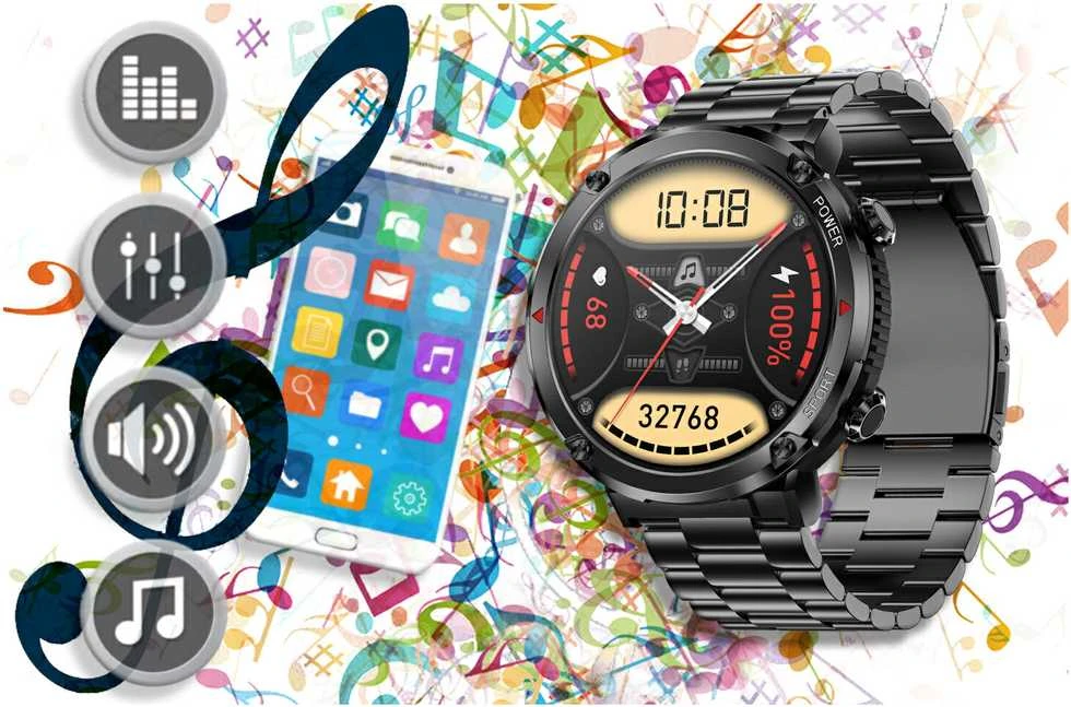 GRAVITY GT21-1 VYRIŠKAS Išmanusis laikrodis - BLUETOOTH CALL, PAPILDOMAS DIRŽAS (sg025a)