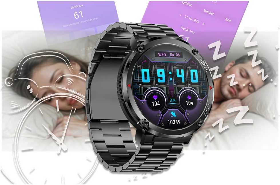 GRAVITY GT21-1 VYRIŠKAS Išmanusis laikrodis - BLUETOOTH CALL, PAPILDOMAS DIRŽAS (sg025a)