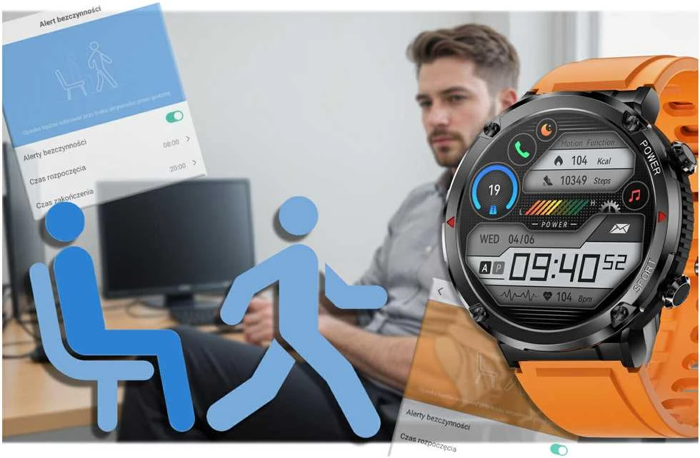 Išmanusis laikrodis MĘSKI GRAVITY GT21-2 - BLUETOOTH CALL, DODATKOWY PASEK (sg025b)