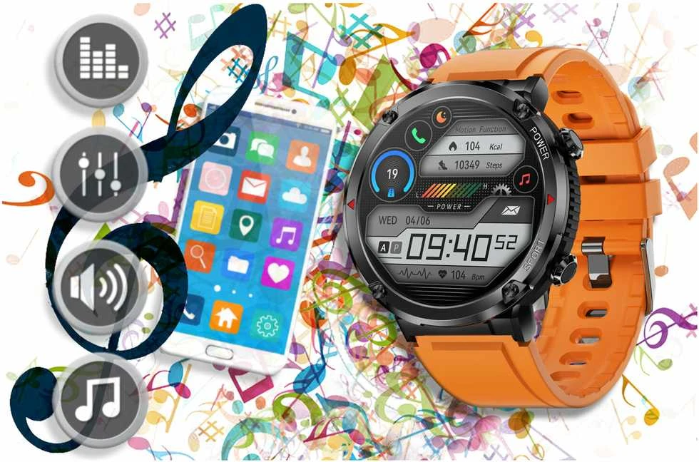 Išmanusis laikrodis MĘSKI GRAVITY GT21-2 - BLUETOOTH CALL, DODATKOWY PASEK (sg025b)