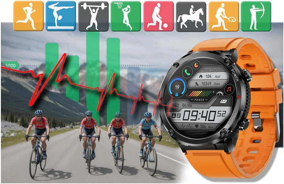 Išmanusis laikrodis MĘSKI GRAVITY GT21-2 - BLUETOOTH CALL, DODATKOWY PASEK (sg025b)