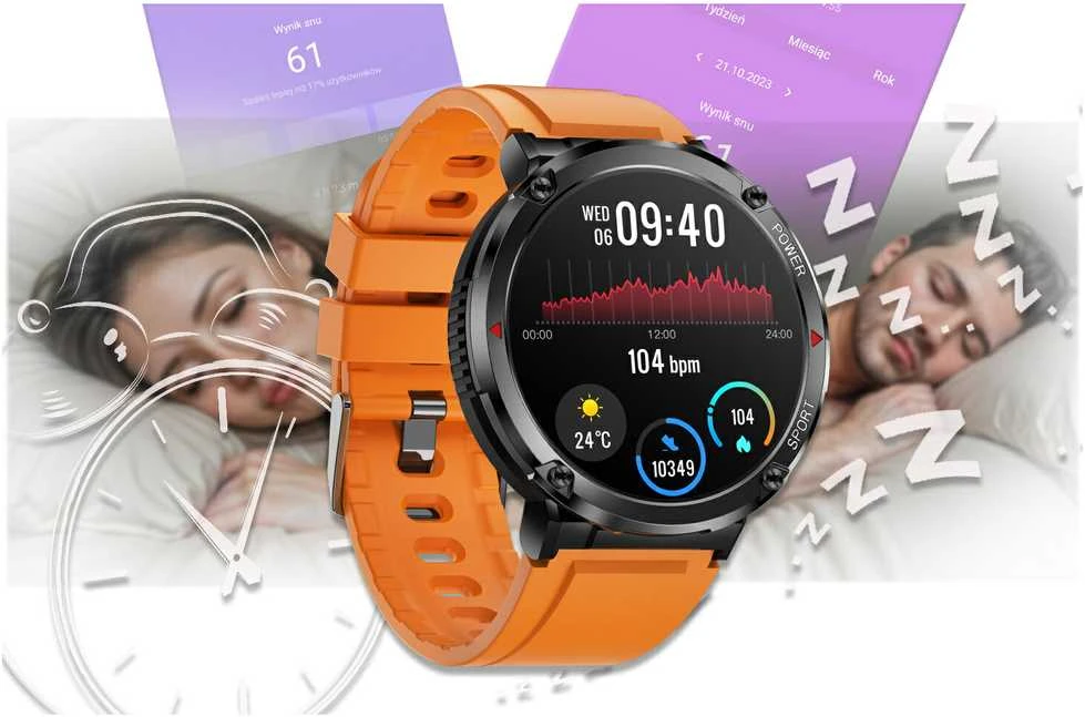 Išmanusis laikrodis MĘSKI GRAVITY GT21-2 - BLUETOOTH CALL, DODATKOWY PASEK (sg025b)