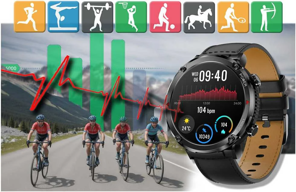 Išmanusis laikrodis MĘSKI GRAVITY GT21-3 - BLUETOOTH CALL, DODATKOWY PASEK (sg025c)