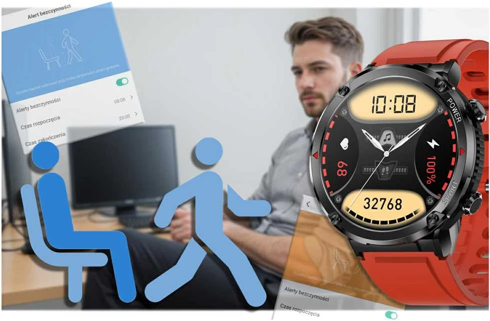 Išmanusis laikrodis MĘSKI GRAVITY GT21-6 - BLUETOOTH CALL, DODATKOWY PASEK (sg025f)