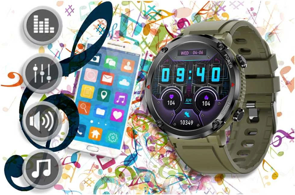 Išmanusis laikrodis MĘSKI GRAVITY GT21-7 - BLUETOOTH CALL, DODATKOWY PASEK (sg025g)