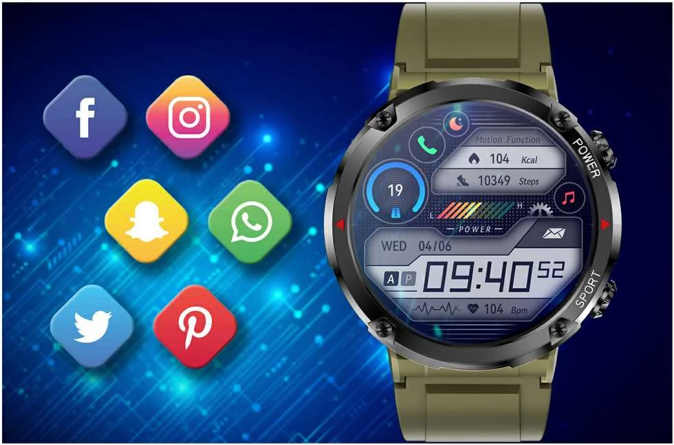 Išmanusis laikrodis MĘSKI GRAVITY GT21-7 - BLUETOOTH CALL, DODATKOWY PASEK (sg025g)