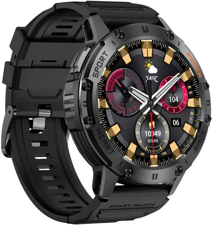 GRAVITY GT22-3 MEN'S Išmanusis laikrodis - AMOLED, ADDITIONAL BELT (sg030c)