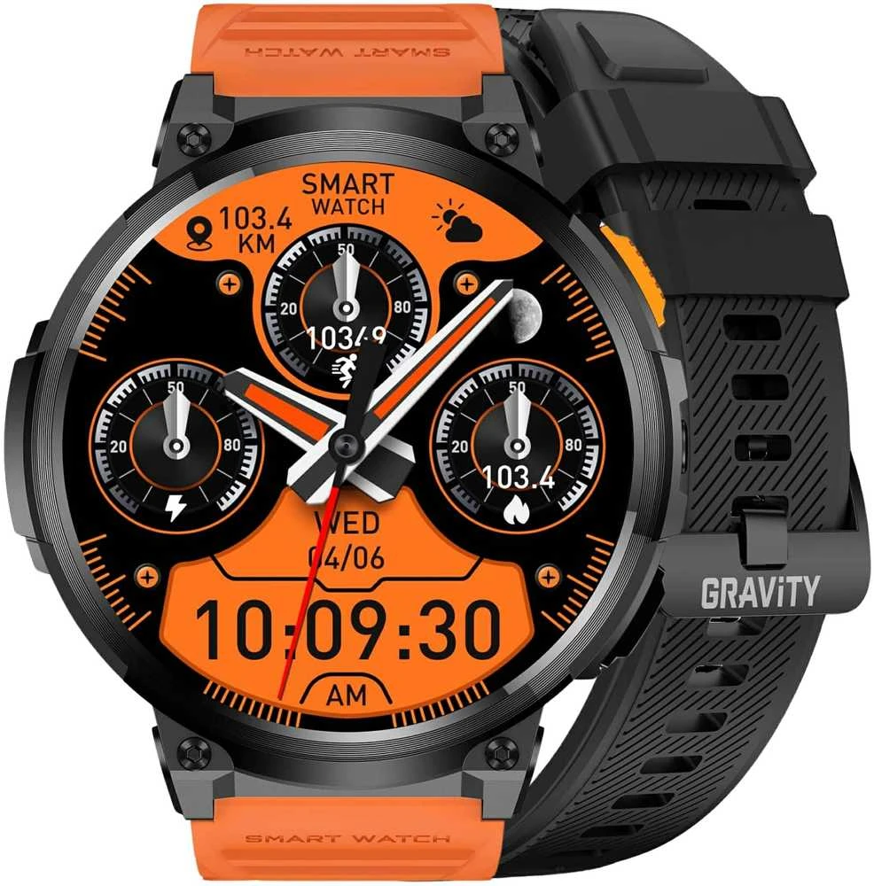 Išmanusis laikrodis MEN'S GRAVITY GT23-3 - TIMER, ADDITIONAL BELT (sg031c)