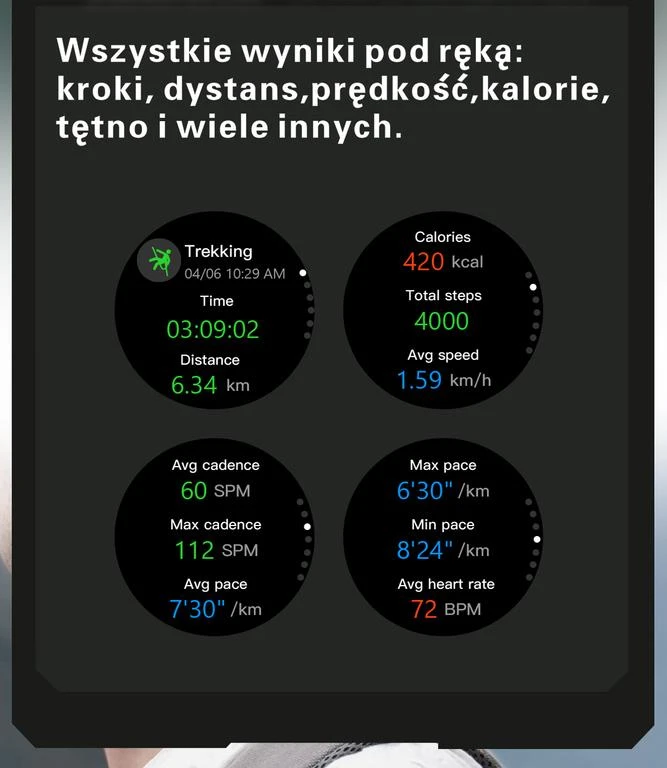 Išmanusis laikrodis Gravity GT8-1, Juodos spalvos