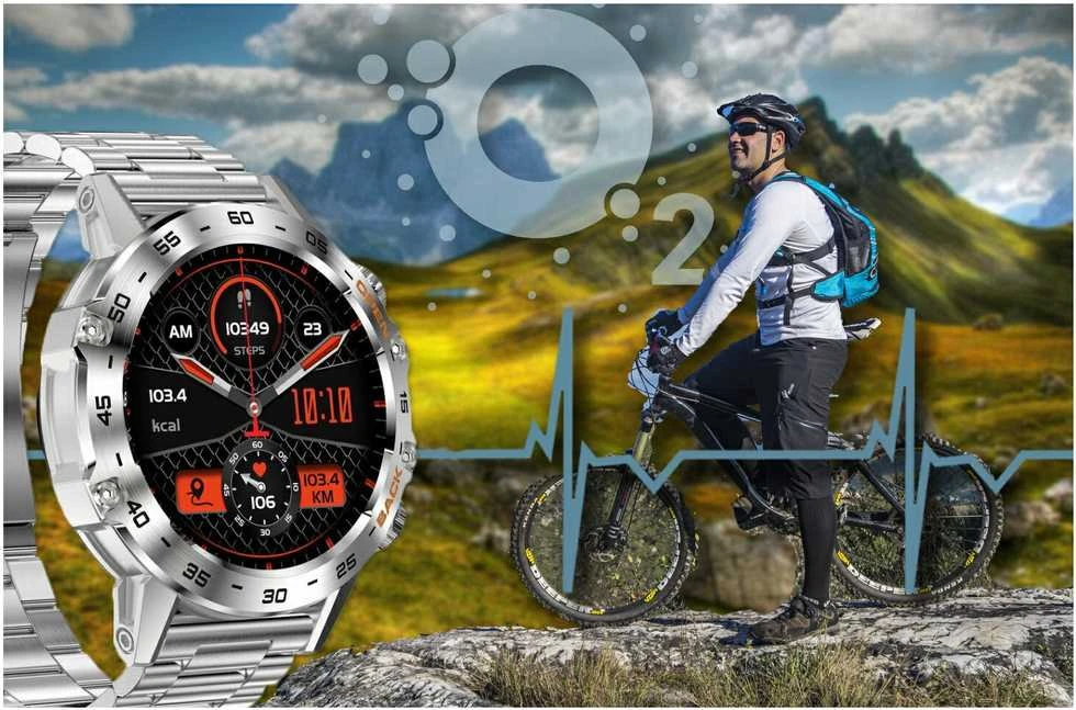 Išmanusis laikrodis MALE Gravity GT9-3 - JUNGČIŲ UŽDAVIMAS, KRAUJO SLĖPIO MATUOKLIS (sg021c)