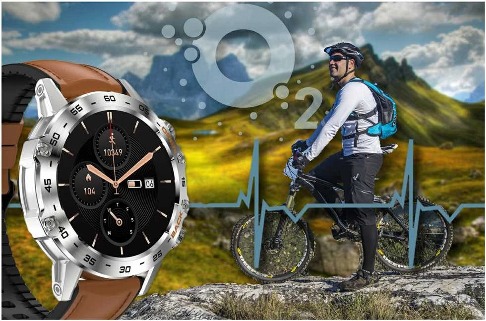 Išmanusis laikrodis MALE Gravity GT9-8 - JUNGČIŲ UŽDAVIMAS, KRAUJO SLĖPIO MATUOKLIS (sg021h)