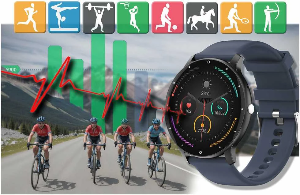 Išmanusis laikrodis UNISEX GRAVITY GT1-1 PRO - BLUETOOTH RYŠYS, PAPILDOMAS PRAŽAS (sg027a)