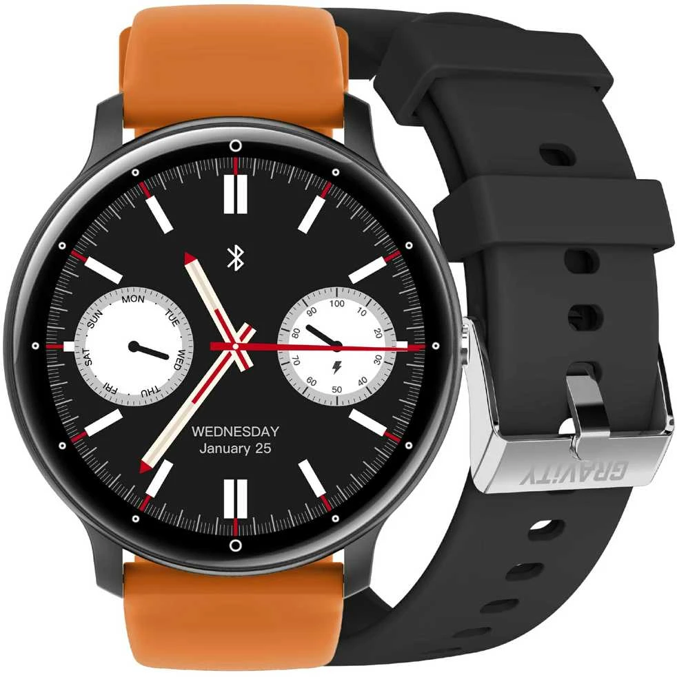 Išmanusis laikrodis UNISEX GRAVITY GT1-2 PRO - BLUETOOTH RYŠYS, PAPILDOMAS PRAŽAS (sg027b)
