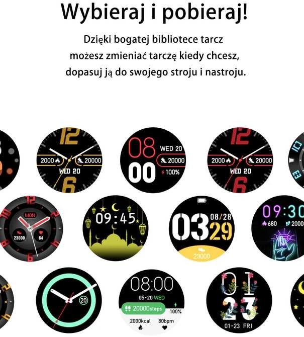 Išmanusis laikrodis Gravity GT1-2, Rožinės spalvos korpusas su juodos spalvos dirželiu