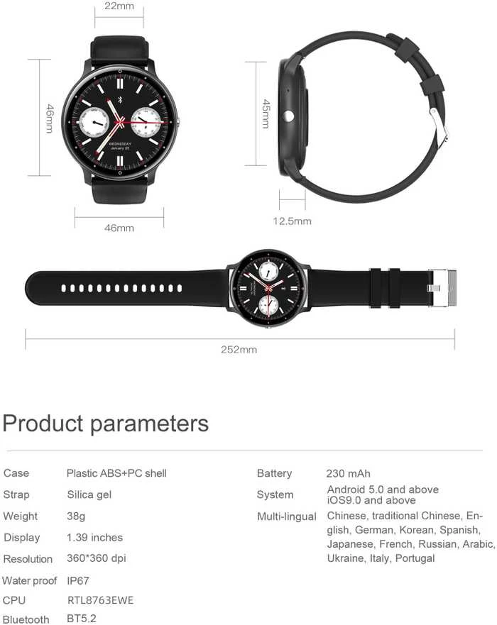 Išmanusis laikrodis UNISEX GRAVITY GT1-3 PRO - BLUETOOTH CONNECTIONS, ADDITIONAL PASSAGE (sg027c)