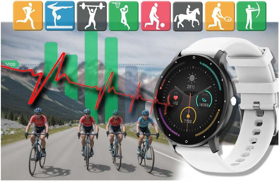 Išmanusis laikrodis UNISEX GRAVITY GT1-4 PRO - ROZMOWY BLUETOOTH, DODATKOWY PASEK (sg027d)
