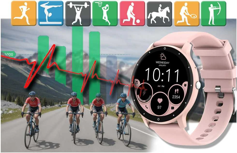 Išmanusis laikrodis UNISEX GRAVITY GT1-5 PRO - BLUETOOTH CONNECTIONS, ADDITIONAL PASSAGE (sg027e)