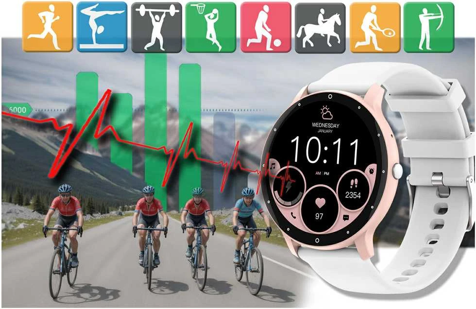 Išmanusis laikrodis UNISEX GRAVITY GT1-6 PRO - BLUETOOTH RYŠIAI, PAPILDOMAS PASAGE (sg027f)