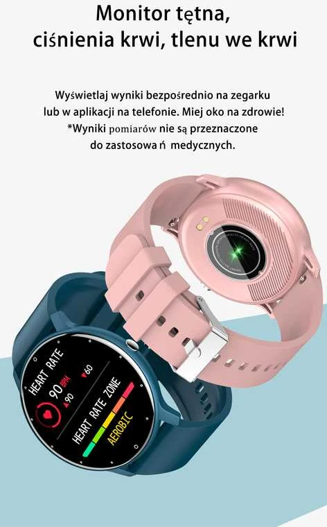 Išmanusis laikrodis Gravity GT1-6, Rožinės spalvos korpusas su pilkos spalvos dirželiu