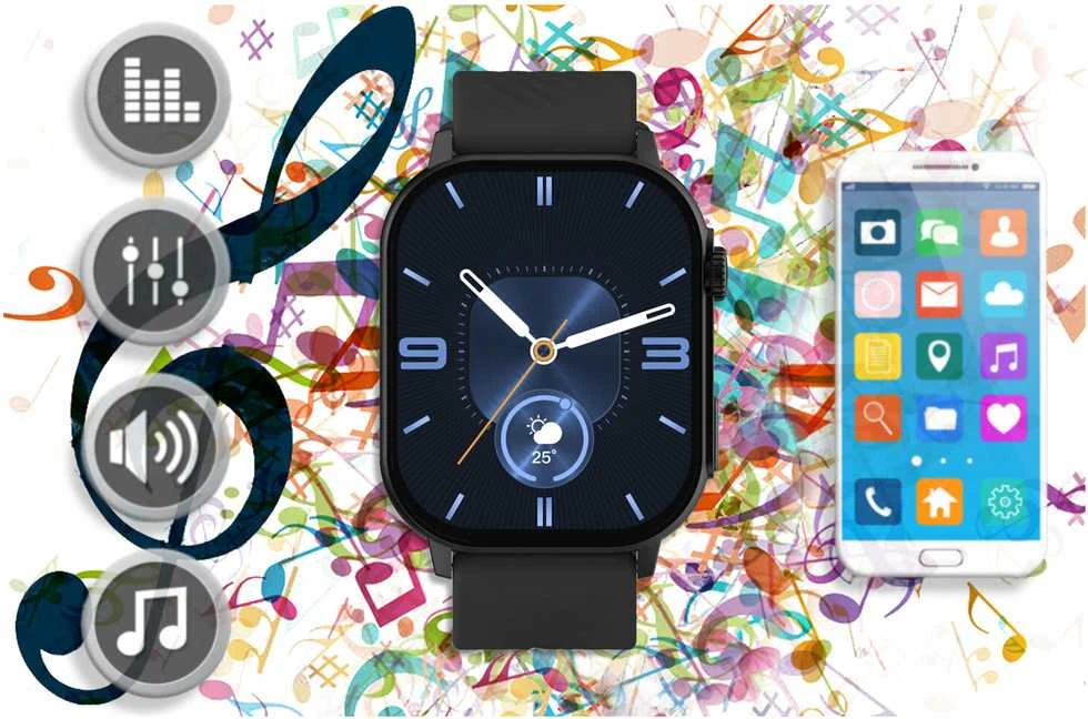 Išmanusis laikrodis UNISEX GRAVITY GT15-1 - ROZMOWY BLUETOOTH, DODATKOWY PASEK (sg029a)