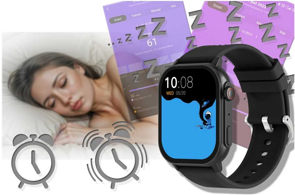 Išmanusis laikrodis UNISEX GRAVITY GT15-1 - ROZMOWY BLUETOOTH, DODATKOWY PASEK (sg029a)