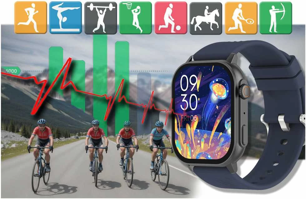Išmanusis laikrodis UNISEX GRAVITY GT15-4 - ROZMOWY BLUETOOTH, DODATKOWY PASEK (sg029d)