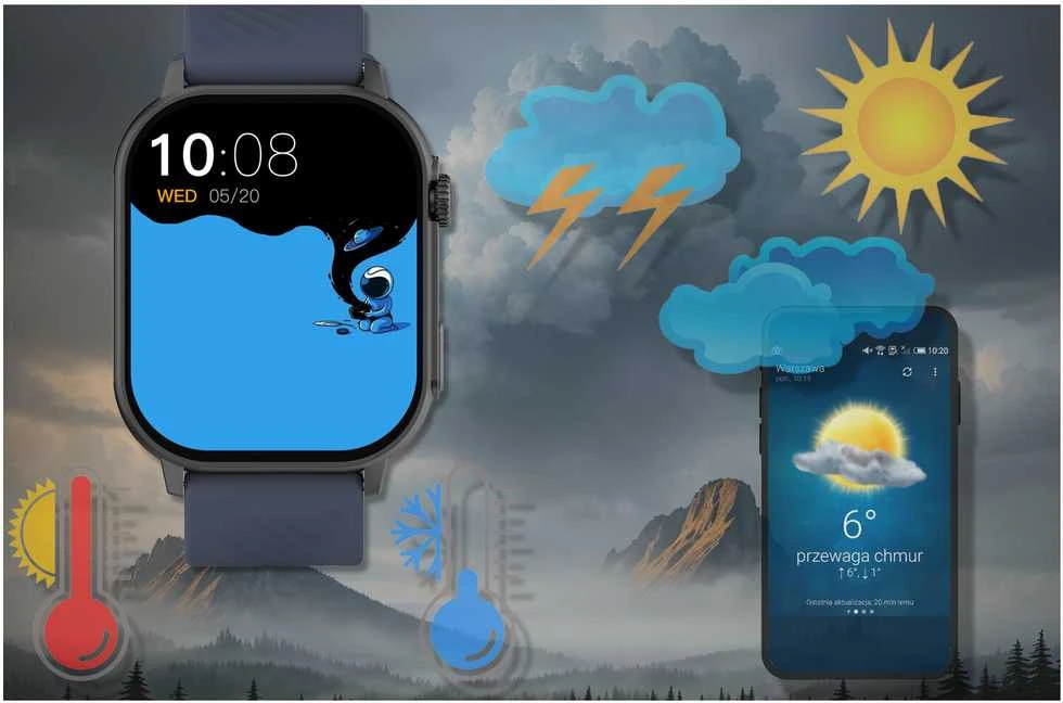 Išmanusis laikrodis UNISEX GRAVITY GT15-4 - ROZMOWY BLUETOOTH, DODATKOWY PASEK (sg029d)
