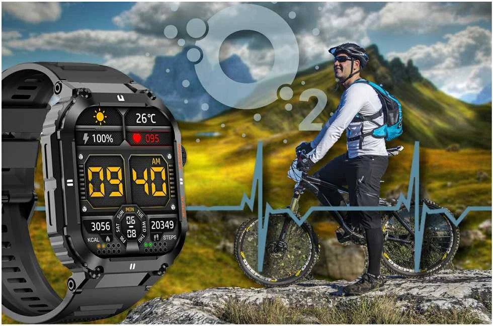 Išmanusis laikrodis Gravity GT6-1, Juodos spalvos
