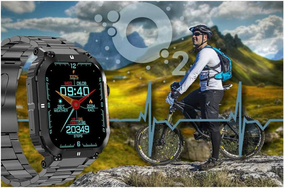 Išmanusis laikrodis Gravity GT6-2, Juodos spalvos
