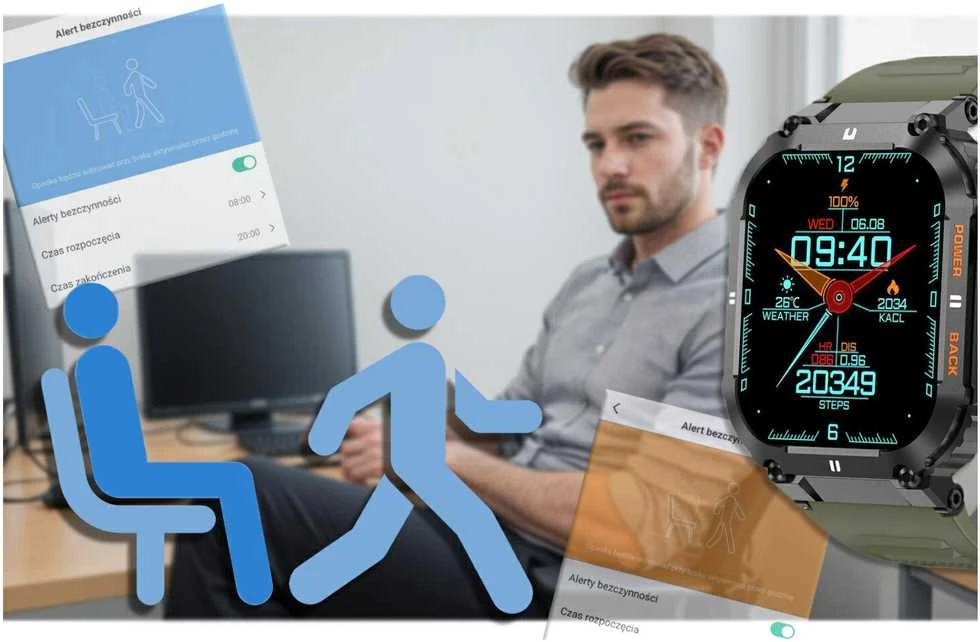 Išmanusis laikrodis vyrams Gravity GT6-6 - Skambinimo funkcija, MONITORIUS SNU (sg020f)