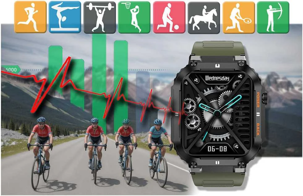 Išmanusis laikrodis vyrams Gravity GT6-6 - Skambinimo funkcija, MONITORIUS SNU (sg020f)
