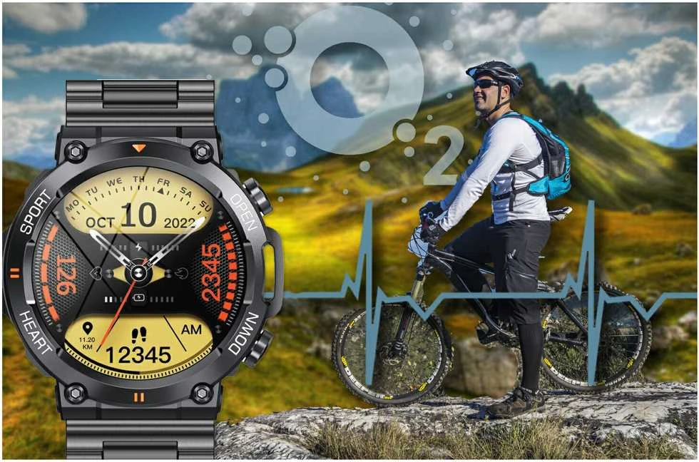Išmanusis laikrodis Gravity GT7-2 Pro, Juodos spalvos