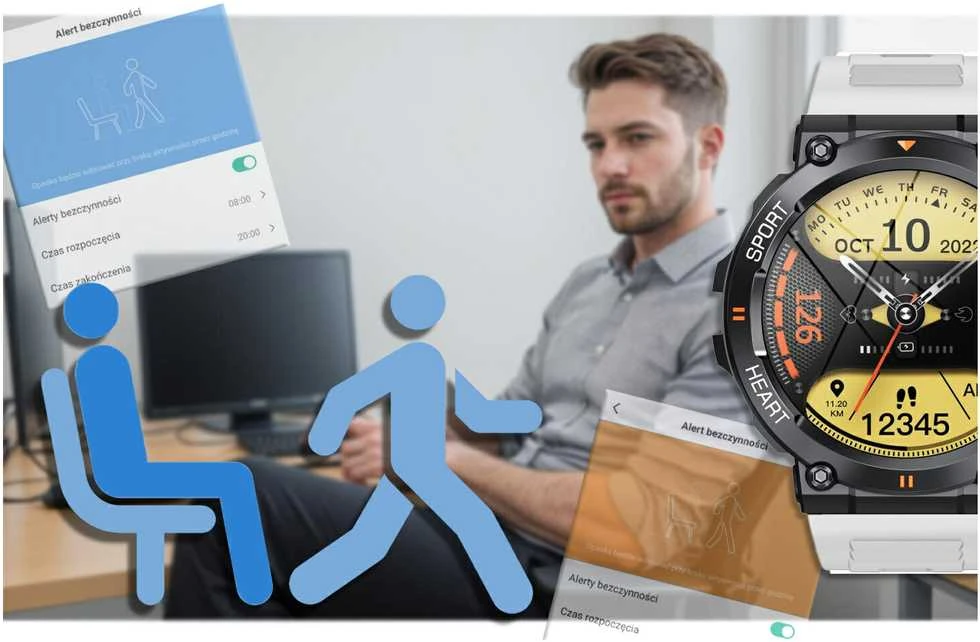 Išmanusis laikrodis Gravity GT7-6 Pro, Juodos spalvos korpusas su baltos spalvos dirželiu
