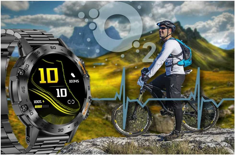 Išmanusis laikrodis Gravity GT9-2, Tamsaus sidabro spalvos
