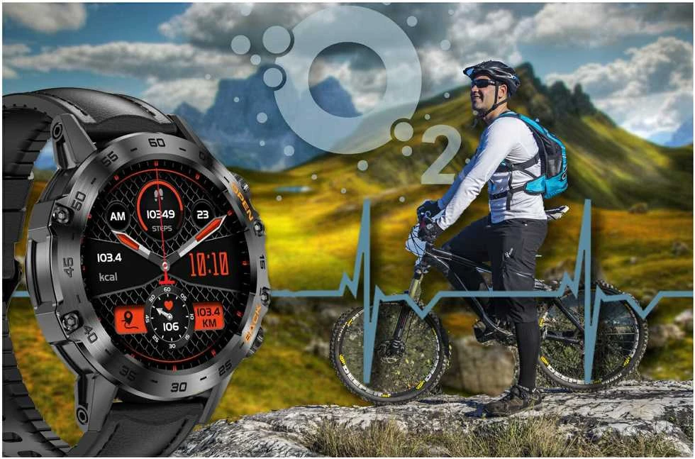 Išmanusis laikrodis Gravity GT9-5, Juodos spalvos