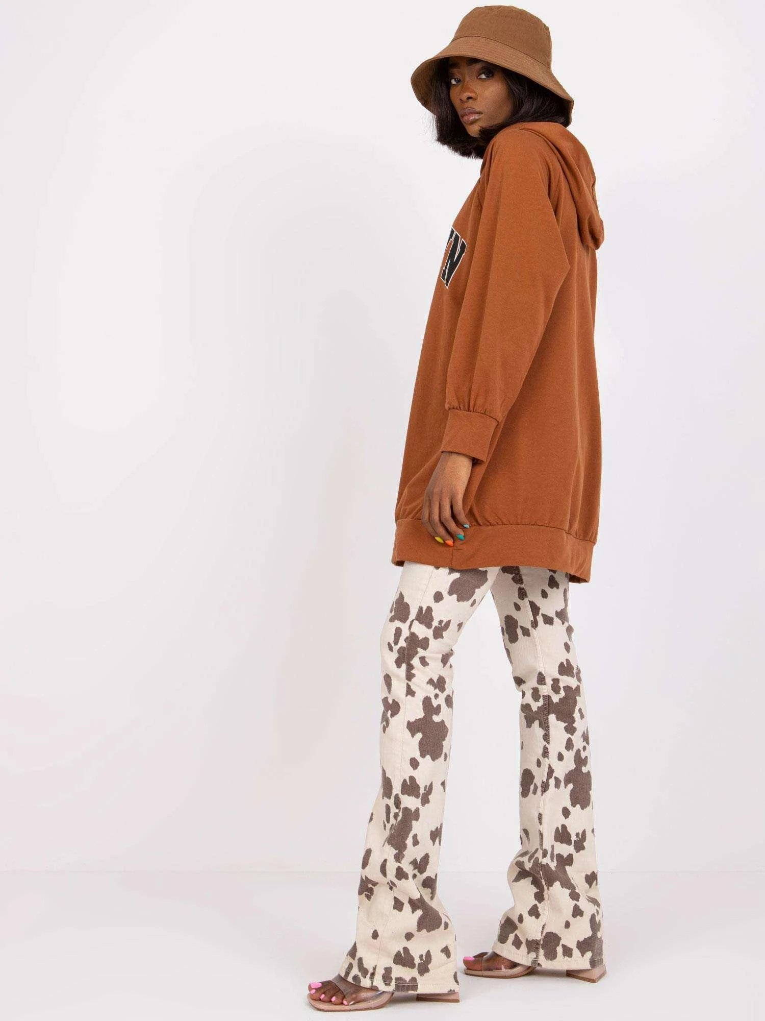 Italy Moda Megztinis-DHJ-BL-15658.35-šviesiai rudas