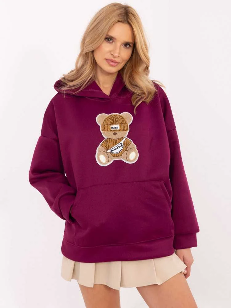 Italy Moda Megztinis-DHJ-BL-A8695-1,16-violetinė