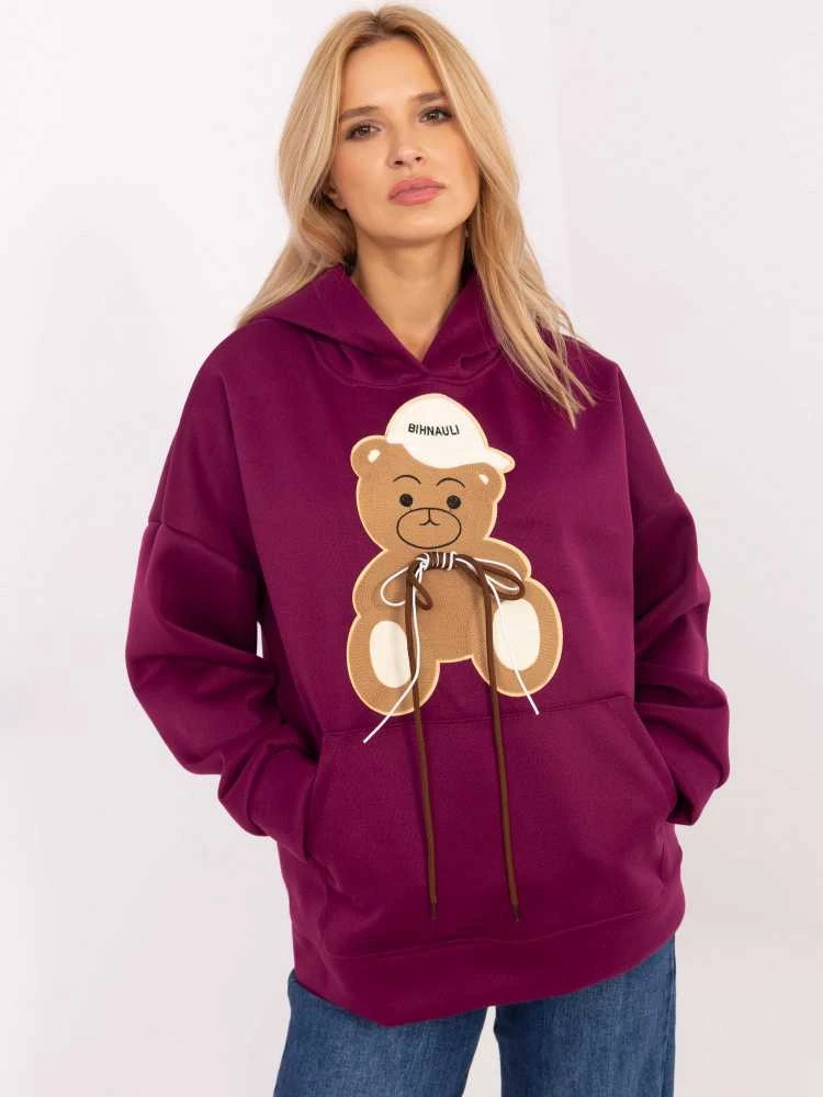 Italy Moda Megztinis-DHJ-BL-A8695.65P-violetinė