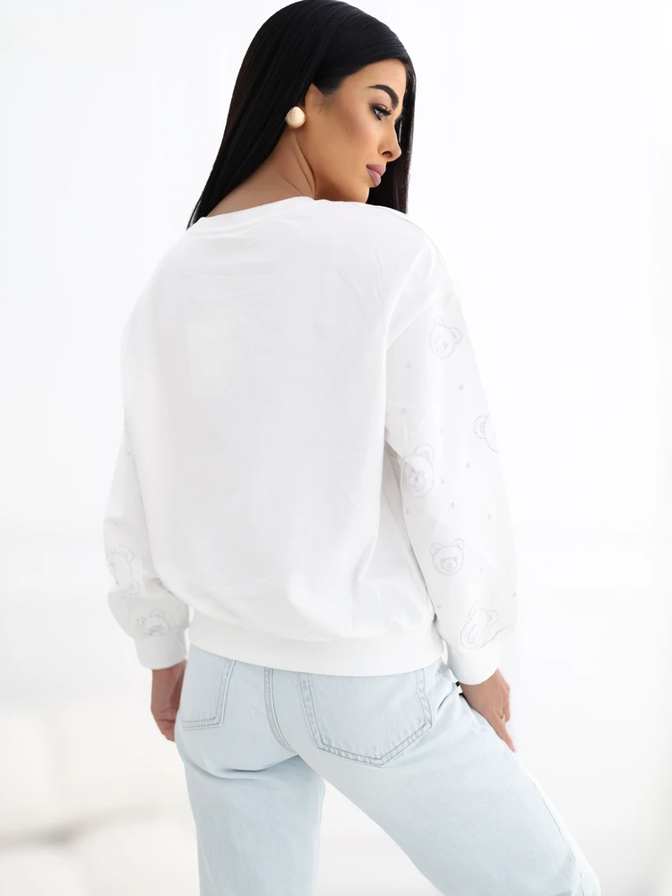 Italy Moda Bluza-IR-BL-R2329.03-ecru
