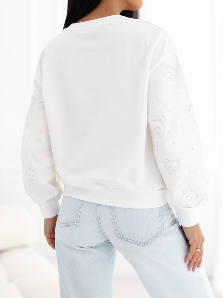 Italy Moda Bluza-IR-BL-R2329.03-ecru