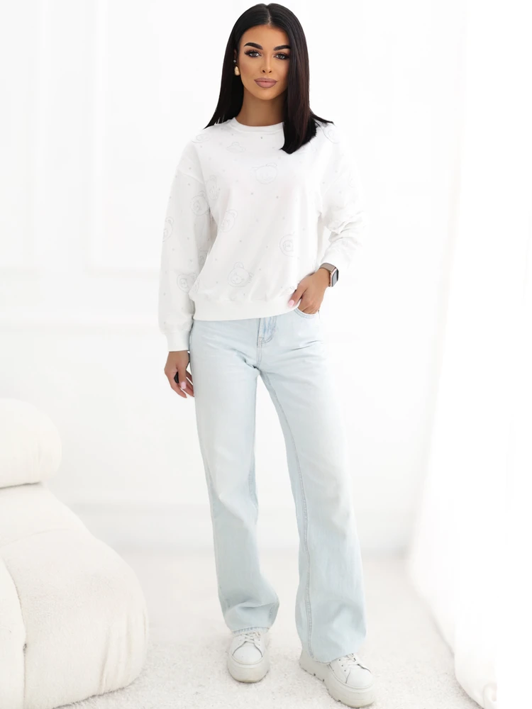 Italy Moda Bluza-IR-BL-R2329.03-ecru