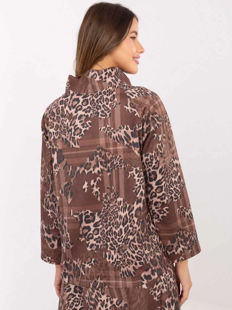 Italy Moda Bluza-IT-BL-21613-5.12-ciemny bezowy
