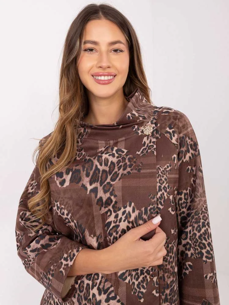 Italy Moda Bluza-IT-BL-21613-5.12-ciemny bezowy