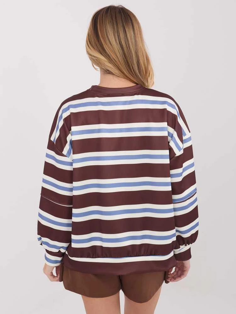 Italy Moda Džemperis moterims -IT-BL-9780-1.48-ciemny ruda