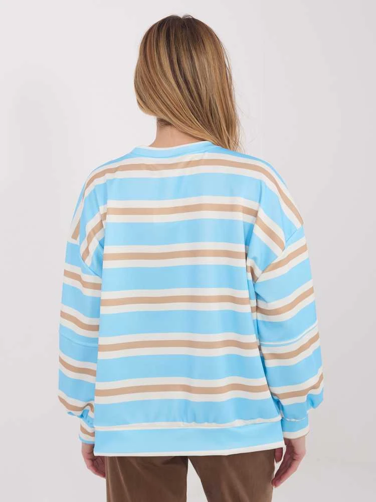 Italy Moda Džemperis moterims -IT-BL-9780-1.48-šviesiai mėlyna