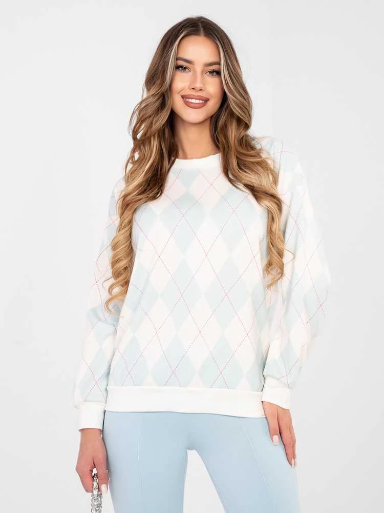 Italy Moda Džemperis moterims-MI-BL-4003.65-mietowy