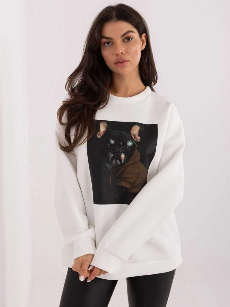 Italy Moda Džempreris moterimMI-BL-4216-1.82-ecru